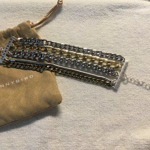 Jenny Bird Austin Cuff Mixed Metal Chain Bracelet